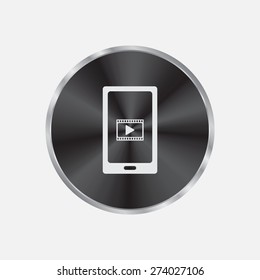Video on mobile devices. EPS10 vector illustration