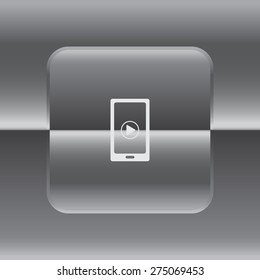 Video on mobile devices. EPS10 vector illustration