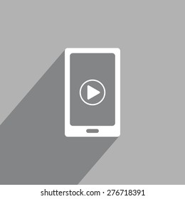 Video on mobile devices. EPS10 vector illustration