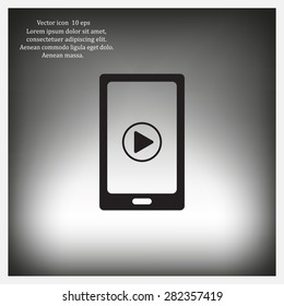 Video on mobile devices. EPS10 vector illustration