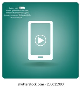 Video on mobile devices. EPS10 vector illustration