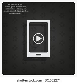 Video on mobile devices. EPS10 vector illustration