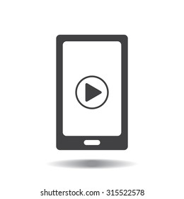 Video on mobile devices. EPS10 vector illustration