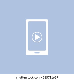 Video on mobile devices. EPS10 vector illustration