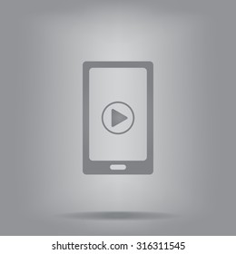 Video on mobile devices. EPS10 vector illustration