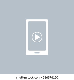 Video on mobile devices. EPS10 vector illustration