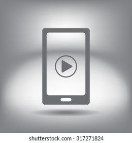Video on mobile devices. EPS10 vector illustration