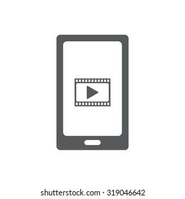 Video on mobile devices. EPS10 vector illustration