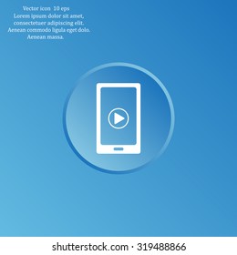 Video on mobile devices. EPS10 vector illustration