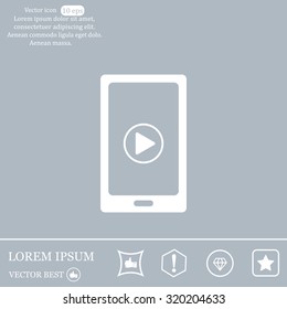 Video on mobile devices. EPS10 vector illustration