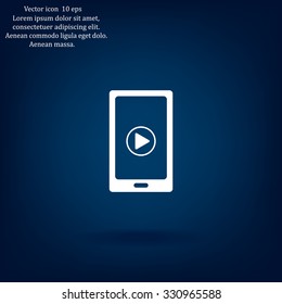 Video on mobile devices. EPS10 vector illustration