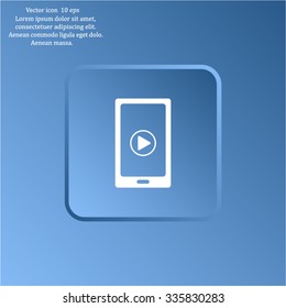 Video on mobile devices. EPS10 vector illustration