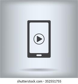 Video on mobile devices. EPS10 vector illustration