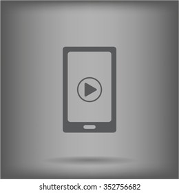 Video on mobile devices. EPS10 vector illustration