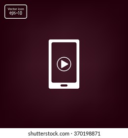 Video on mobile devices. EPS10 vector illustration