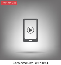 Video on mobile devices. EPS10 vector illustration