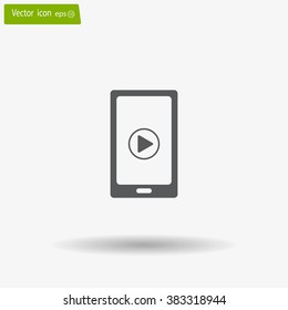 Video on mobile devices. EPS10 vector illustration
