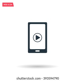 Video on mobile devices. EPS10 vector illustration