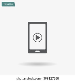 Video on mobile devices. EPS10 vector illustration