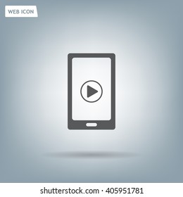 Video on mobile devices. EPS10 vector illustration