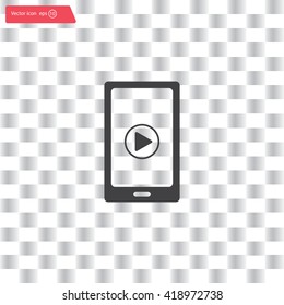 Video on mobile devices. EPS10 vector illustration