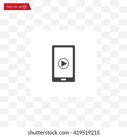 Video on mobile devices. EPS10 vector illustration