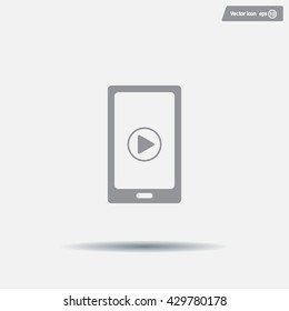 Video on mobile devices. EPS10 vector illustration