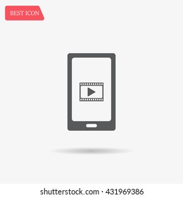 Video on mobile devices. EPS10 vector illustration