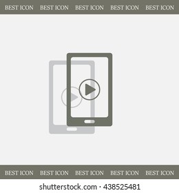 Video on mobile devices. EPS10 vector illustration