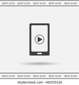 Video on mobile devices. EPS10 vector illustration