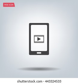 Video on mobile devices. EPS10 vector illustration