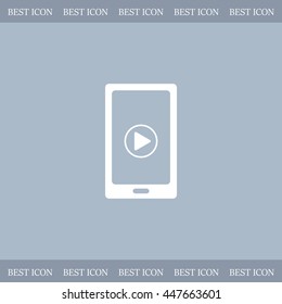 Video on mobile devices. EPS10 vector illustration