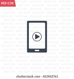 Video on mobile devices. EPS10 vector illustration