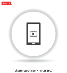 Video on mobile devices. EPS10 vector illustration