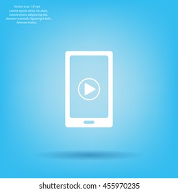 Video on mobile devices. EPS10 vector illustration
