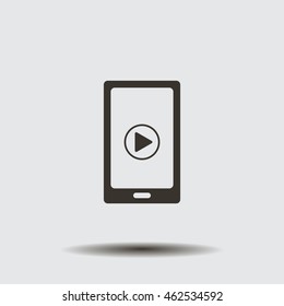 Video on mobile devices. EPS10 vector illustration