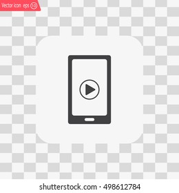 Video on mobile devices. EPS10 vector illustration