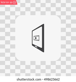 Video on mobile devices. EPS10 vector illustration