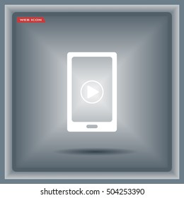 Video on mobile devices. EPS10 vector illustration