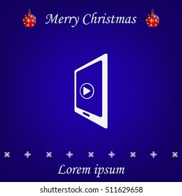 Video on mobile devices. EPS10 vector illustration