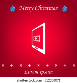 Video on mobile devices. EPS10 vector illustration