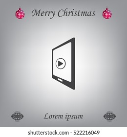Video on mobile devices. EPS10 vector illustration