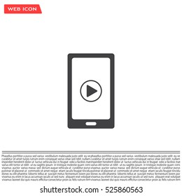 Video on mobile devices. EPS10 vector illustration