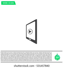 Video on mobile devices. EPS10 vector illustration