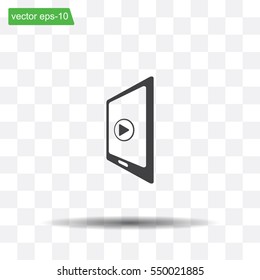 Video on mobile devices. EPS10 vector illustration