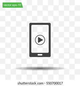 Video on mobile devices. EPS10 vector illustration