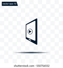 Video on mobile devices. EPS10 vector illustration
