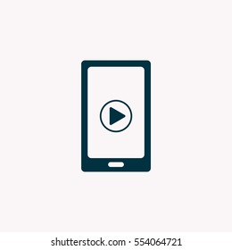 Video on mobile devices. EPS10 vector illustration