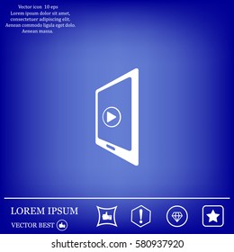 Video on mobile devices. EPS10 vector illustration