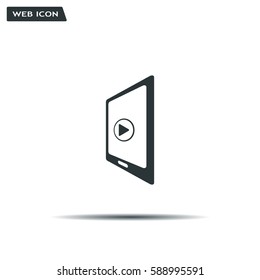 Video on mobile devices. EPS10 vector illustration